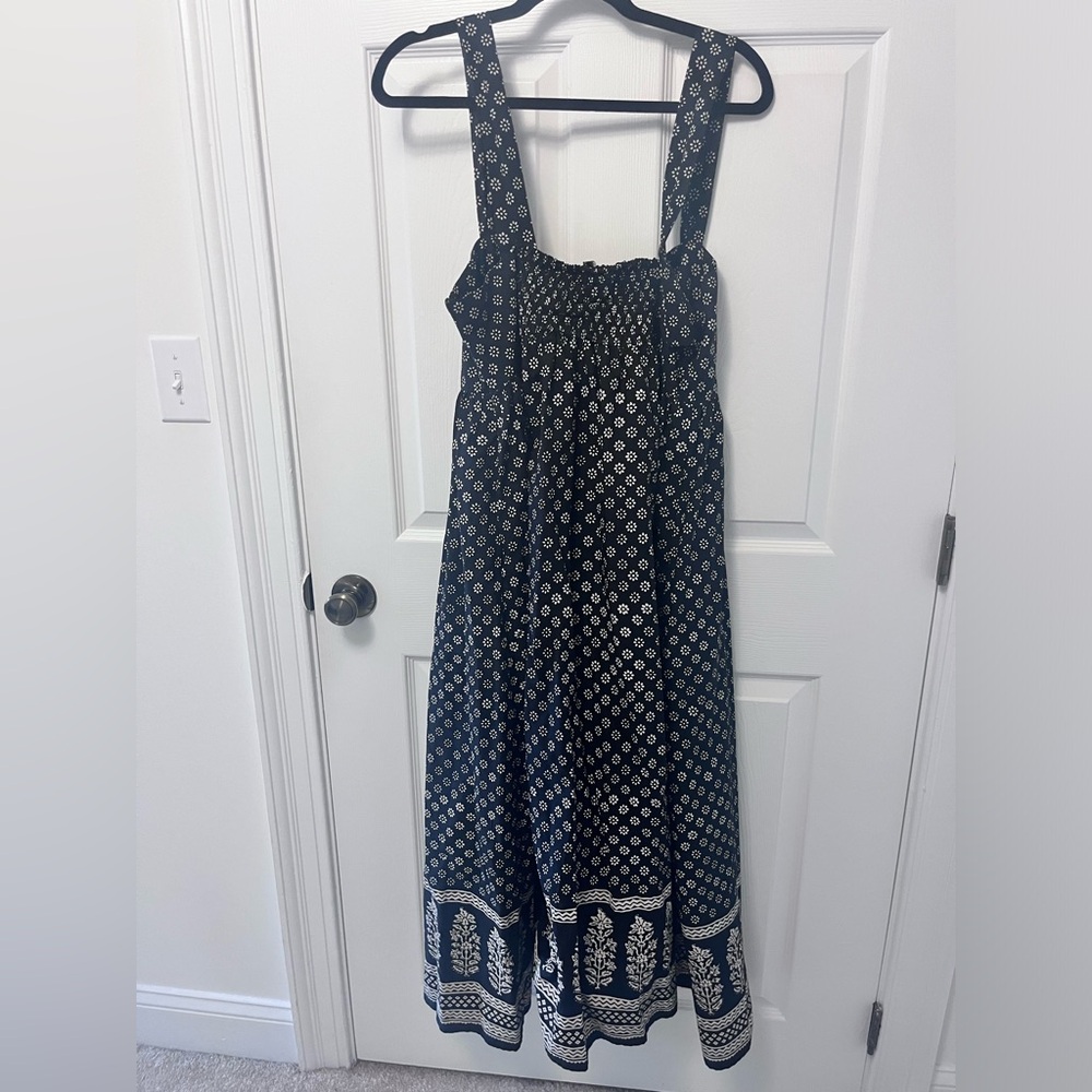 J Crew Squareneck Midi Dress in Block Print - Picture 12 of 12